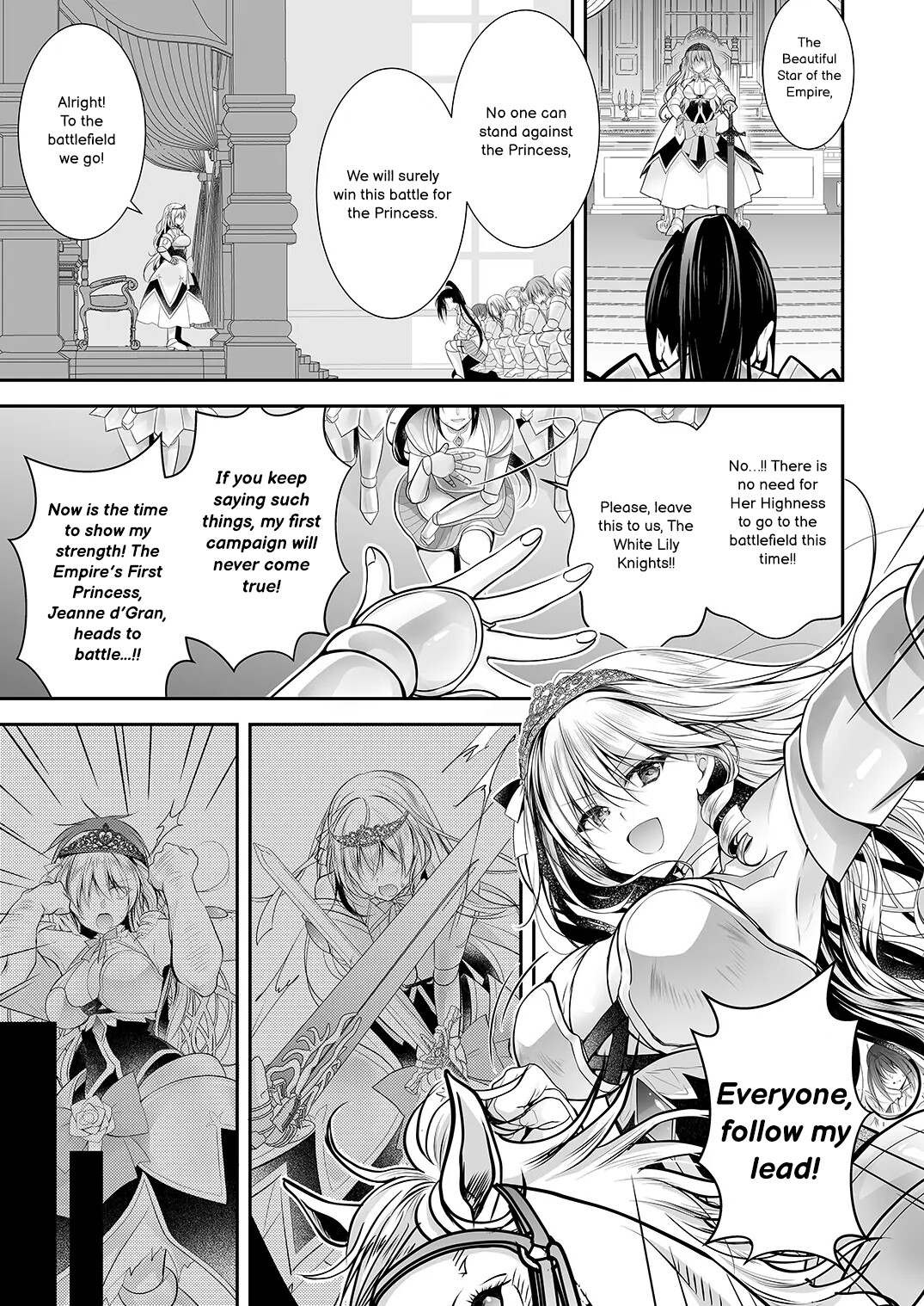 Hentai Manga Comic-Otherworld Gangrape 2 ~There is No Way A Dignified Princess Knight Succumbs to The Barbarian's Dick~-Read-5